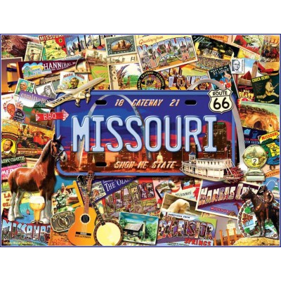 SunsOut - 1000 pieces - Kate Ward Thacker - Missouri : The 'Show Me' State