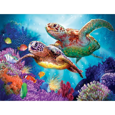 Sunsout - 1000 pièces - Steve Sundram - Turtle Guardian