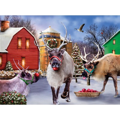 SunsOut - 1000 pieces - Reindeer Farm
