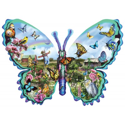 Bluebird-Puzzle - 1000 Teile - Lori Schory - Butterfly Farm