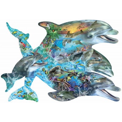 Bluebird-Puzzle - 1000 Teile - Lori Schory - Song of the Dolphins