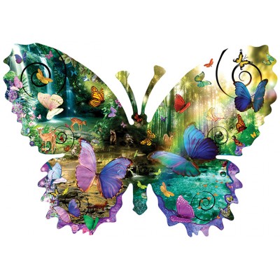 SunsOut - 1000 pieces - XXL Pieces - Alixandra Mullins - Forest Butterfly