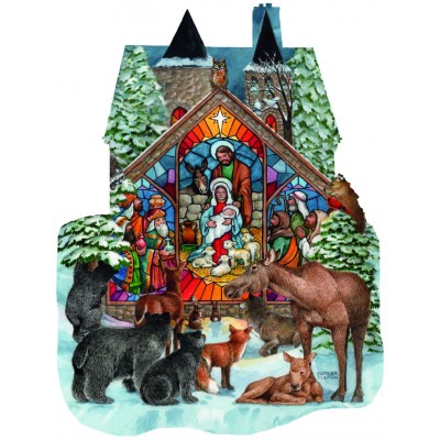 Bluebird-Puzzle - 1000 Teile - Parker Fulton - Forest Nativity