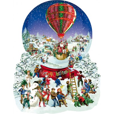 SunsOut - 1000 pieces - XXL Pieces - Barbara Behr - Old Fashioned Snow Globe