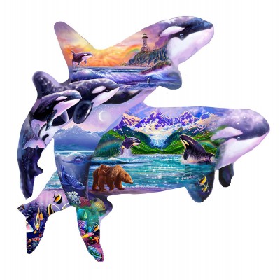 SunsOut - 1000 pieces - Steve Sundram - Orca Habitat