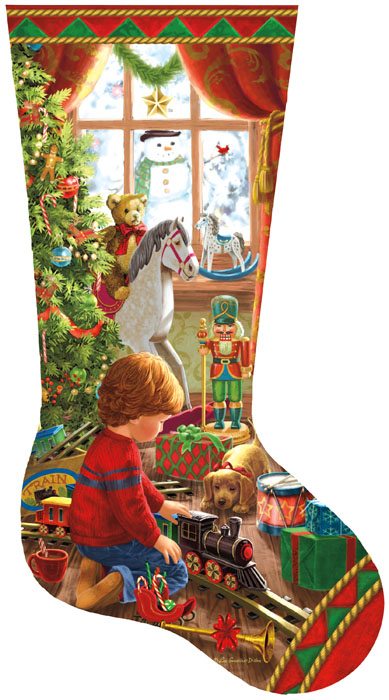 SunsOut - 800 pieces - Liz Goodrick Dillon - A Boy's Stocking