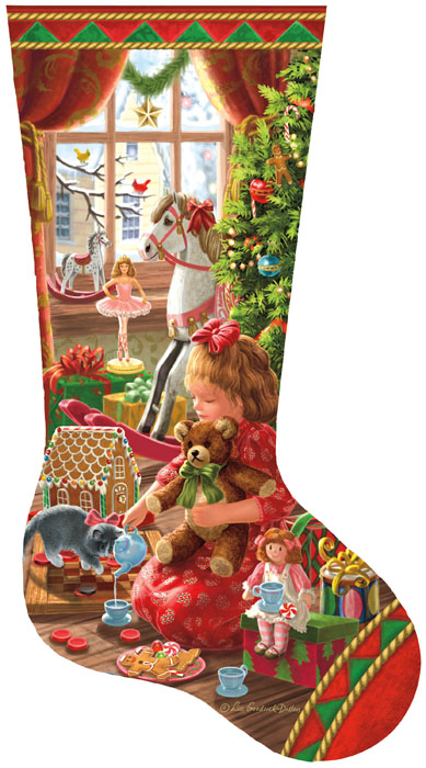 SunsOut - 800 pieces - Liz Goodrick Dillon - A Girl's Stocking