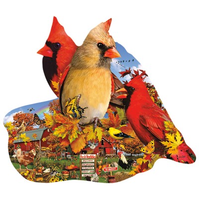 SunsOut - 800 pieces - Lori Schory - Fall Cardinals