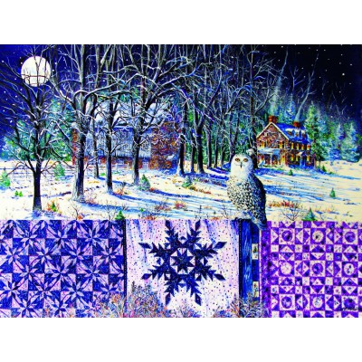 SunsOut - 300 pieces - Diane Phalen : Snowy Indigo Evening