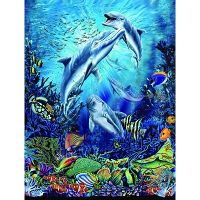 SunsOut - 500 pieces - Steven Michael Gardner : Dolphin Antics