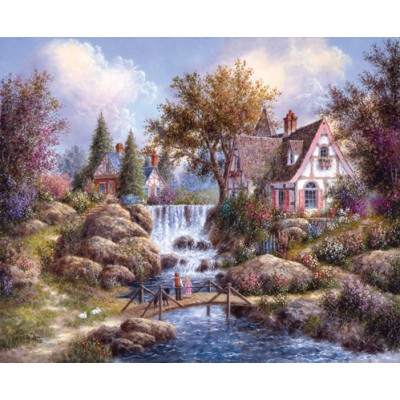 SunsOut - 1500 pieces - Dennis Lewan : Angel Falls