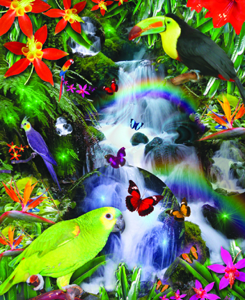 SunsOut - 1500 pieces - Alixandra Mullens : Rainbow Rainforest