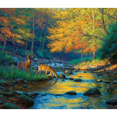 Sunsout - 550 pièces - Mark Keathley : Paisible Rencontre