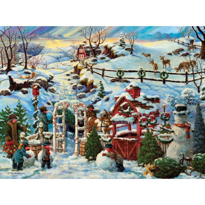 SunsOut - 1000 pieces - Tom Antonishak : Building Winter Snowmen