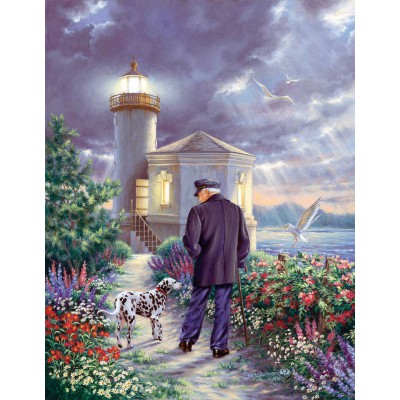 SunsOut - 1000 pieces - Dona Gelsinger : The Lighthouse Keeper