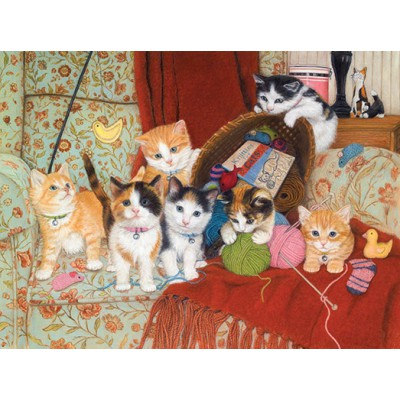 SunsOut - 1000 pieces - Julie Bauknecht : Knitting for Cats