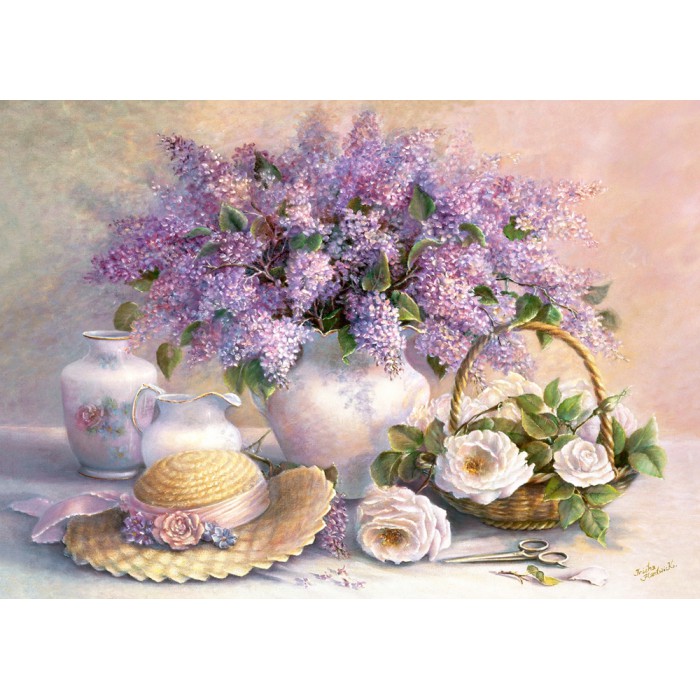 Puzzle Castorland-102006 Trisha Hardwick : Jour de Lilas