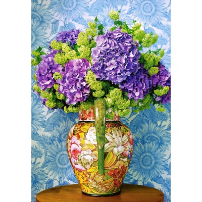 Puzzle  Castorland-104352 Bouquet of Hydrangeas