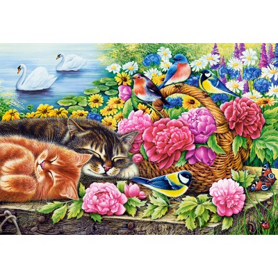 Puzzle  Castorland-104765 Lazy Sunday