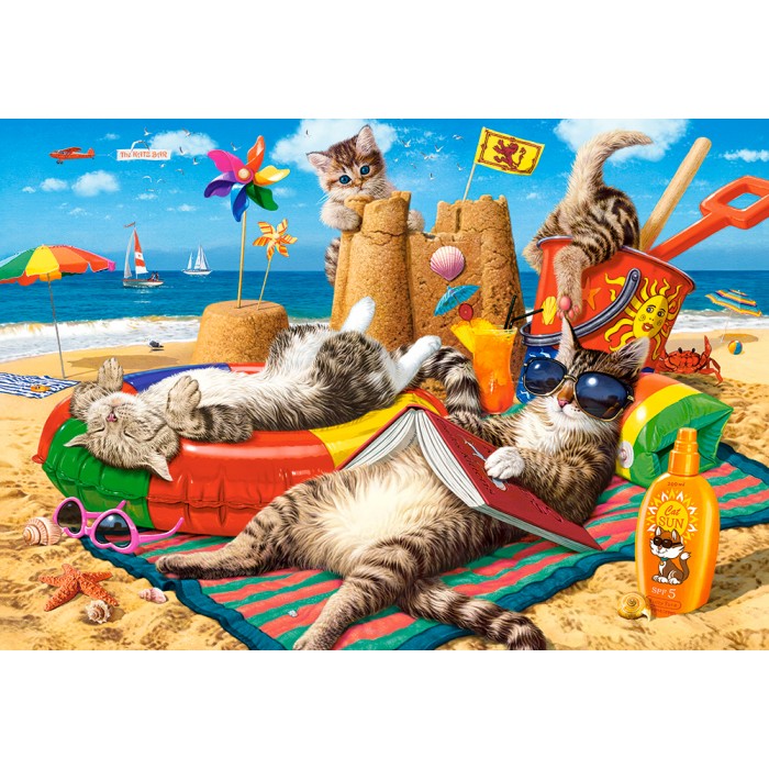 Puzzle Castorland-104772 Les Vibrations de l'Été