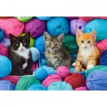 Puzzle  Castorland-104796 Kittens in a Yarn Store