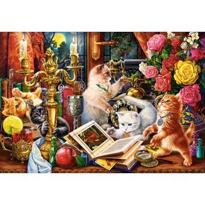 Puzzle  Castorland-104857 Zauberhafte Kätzchen