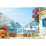 Puzzle  Castorland-105007 Mediterranean wine for two