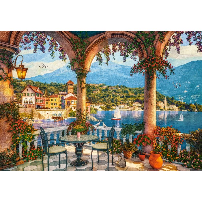 Puzzle Castorland-105120 Mediterranean Veranda