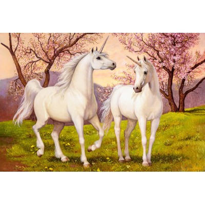 Puzzle  Castorland-105236 Unicorn Love