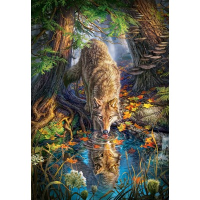 Puzzle  Castorland-151707 Wolf in the Wild