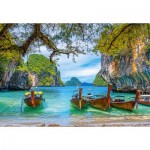 Puzzle  Castorland-151936 Schöne Bucht in Thailand