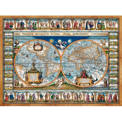 Puzzle  Castorland-200733 Map of The World, 1639