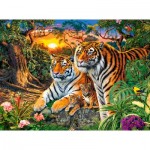 Puzzle  Castorland-200825 Tiger family