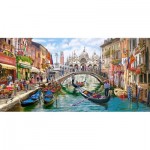 Puzzle  Castorland-400287 Charme de Venise