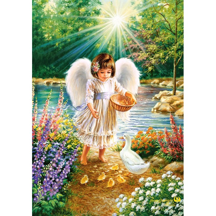 Puzzle Castorland-52844 La Chaleur d'un Ange