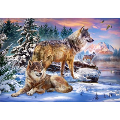 Puzzle  Castorland-53049 Wolfish Wonderland