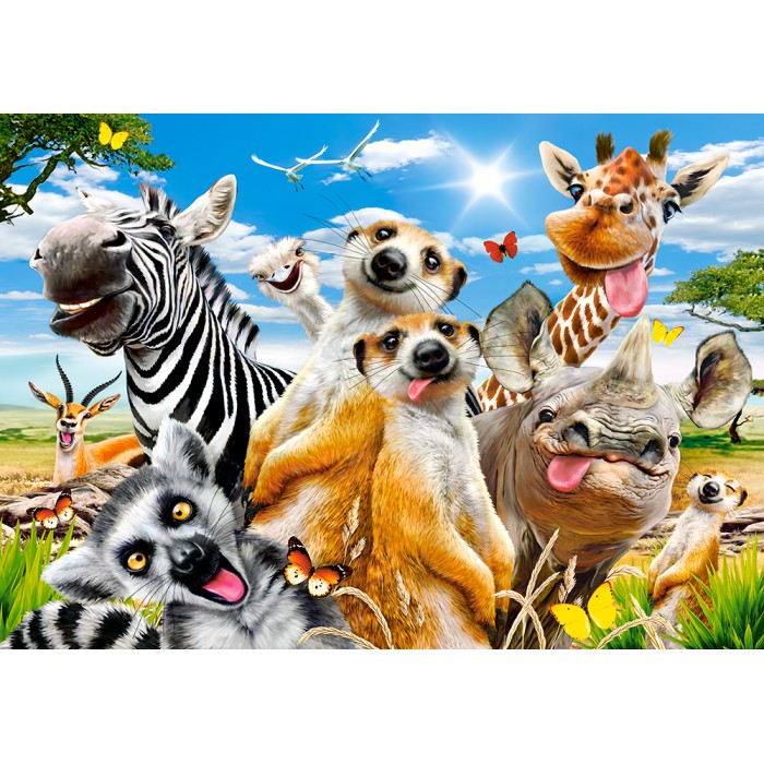 Puzzle Castorland-53568 African Selfie