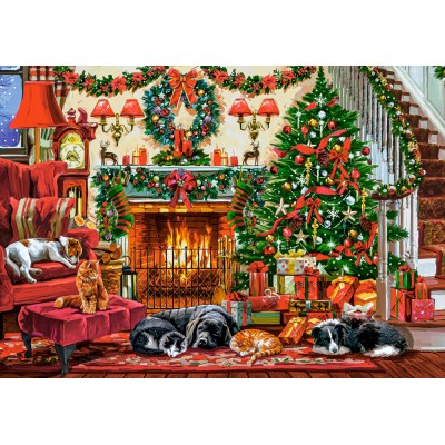 Puzzle  Castorland-54060 Cozy Fireplace