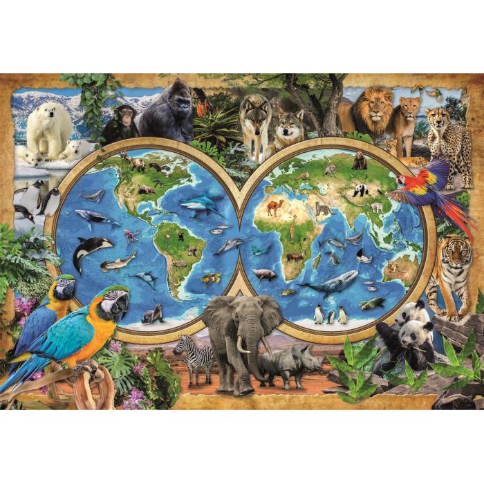 Puzzle Clementoni-21723 The Wonderful Animal World