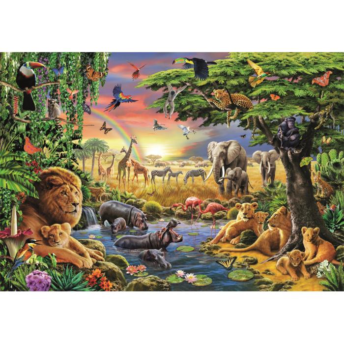 Puzzle Clementoni-32081 The African Gathering