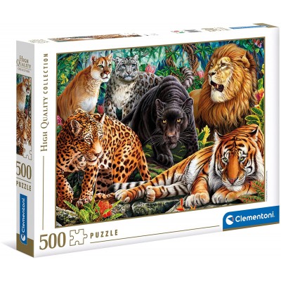 Puzzle  Clementoni-35126 Wild Cats