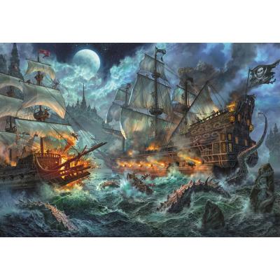 Puzzle  Clementoni-36530 Pirates Battle