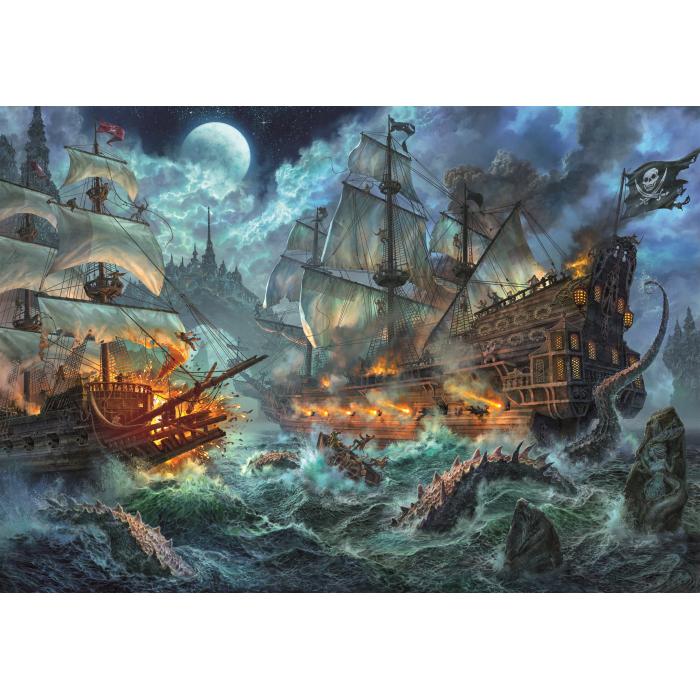 Puzzle Clementoni-36530 Pirates Battle