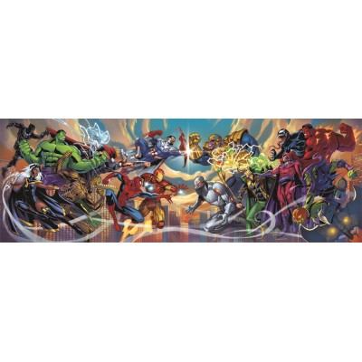 Puzzle  Clementoni-37056 Marvel, Heroes vs Villains