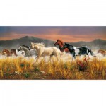  Clementoni-38006 Jigsaw Puzzle - 13200 Pieces - Herd of Horses