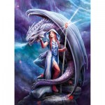Puzzle  Clementoni-39525 Anne Stokes - Dragon mage