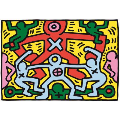 Puzzle  Clementoni-39757 Art Series - Keith Haring