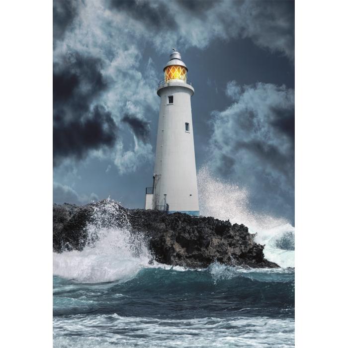 Puzzle Clementoni-39828 Phare Dans La Tempête