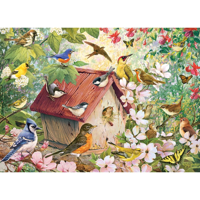 Puzzle Cobble-Hill-40028 Printemps Fleuri