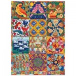 Puzzle  Cobble-Hill-40049 Twelve Days of Christmas Quilt